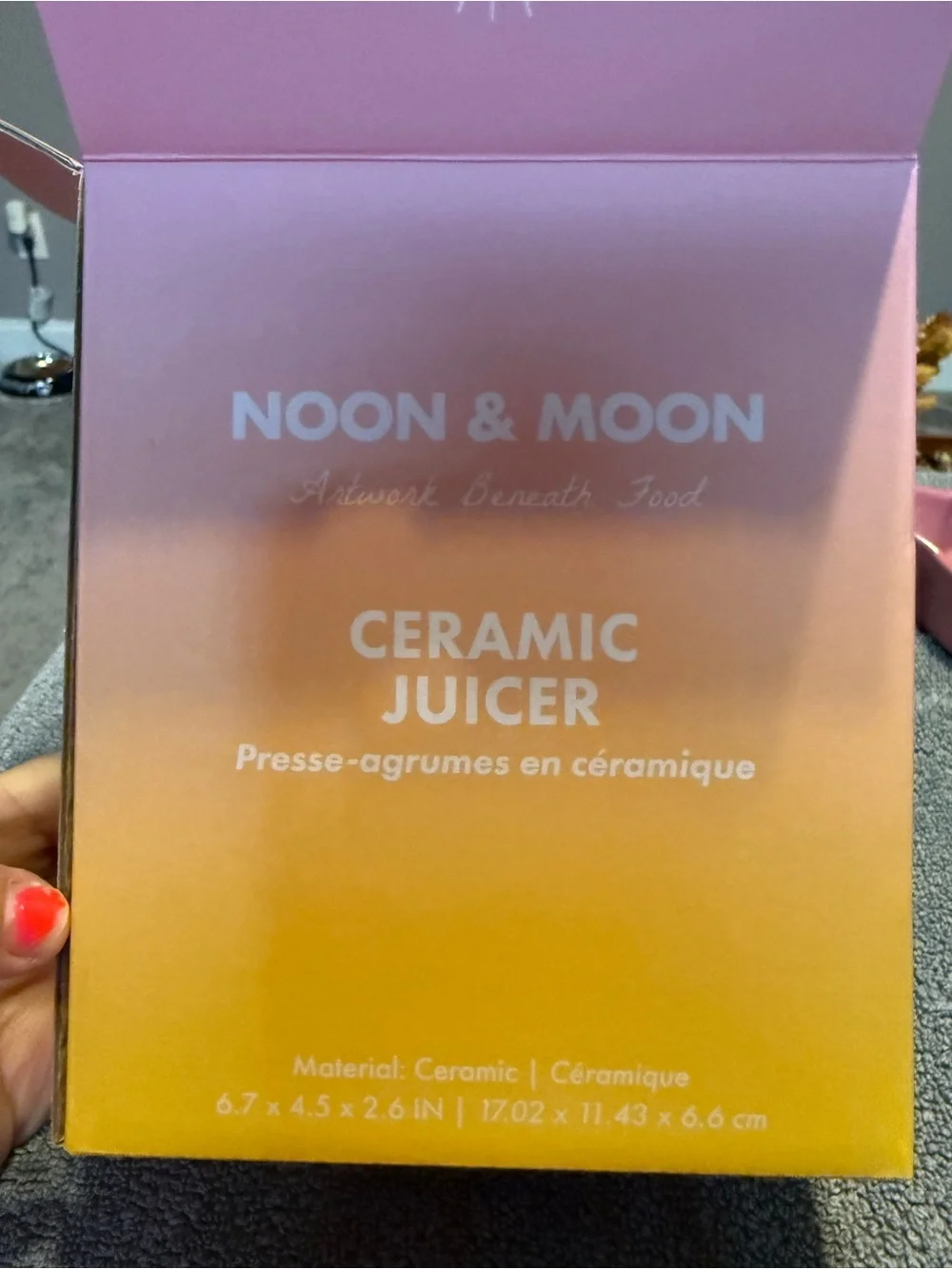 Ceramic Juicer — Pink to Orange Gradient